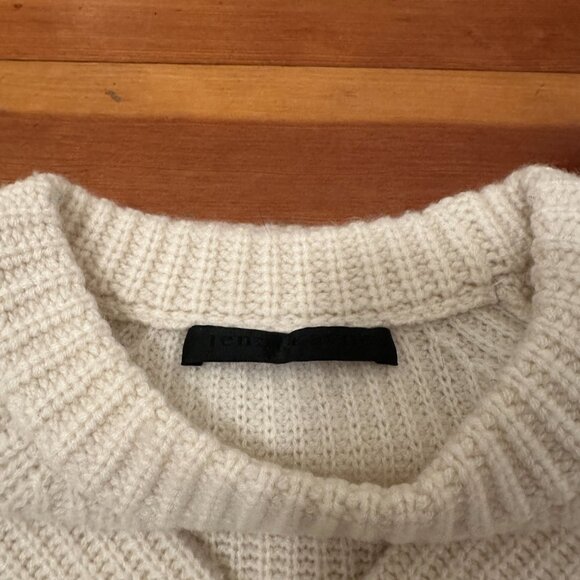 JENNI KAYNE FISHERMAN CREWNECK CASHMERE SWEATER | SIZE SMALL - Picture 3 of 16